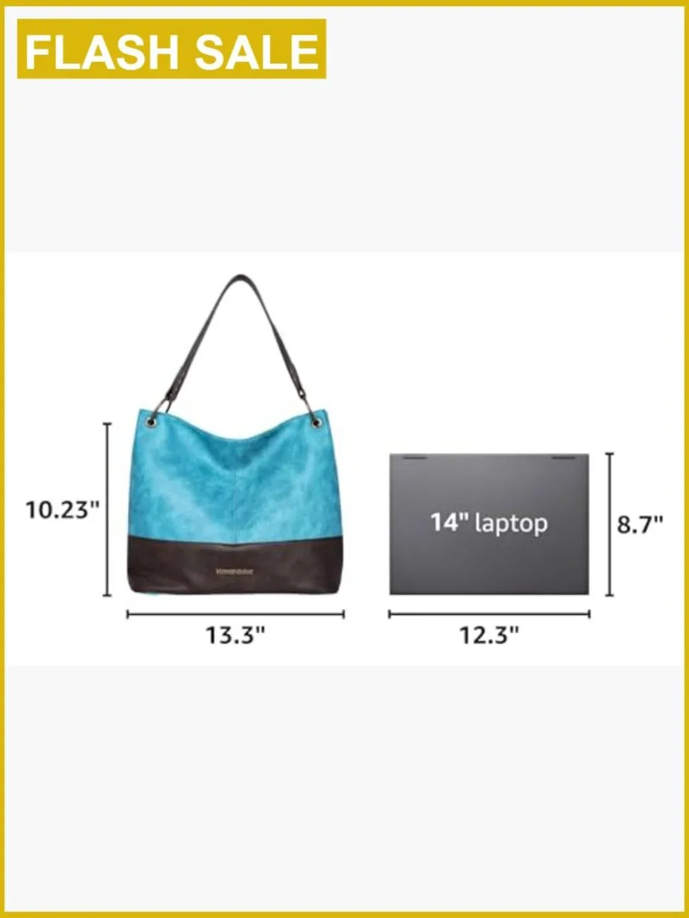 Slouchy Hobo Bag Women Tote Shoulder Purse Faux Leather Large Anti-theft
